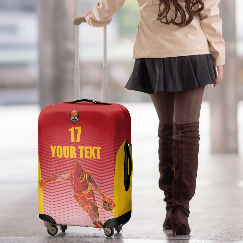 Custom Espana Basketball Spain Luggage Cover Baloncesto Come on La Roja Red Style LT17