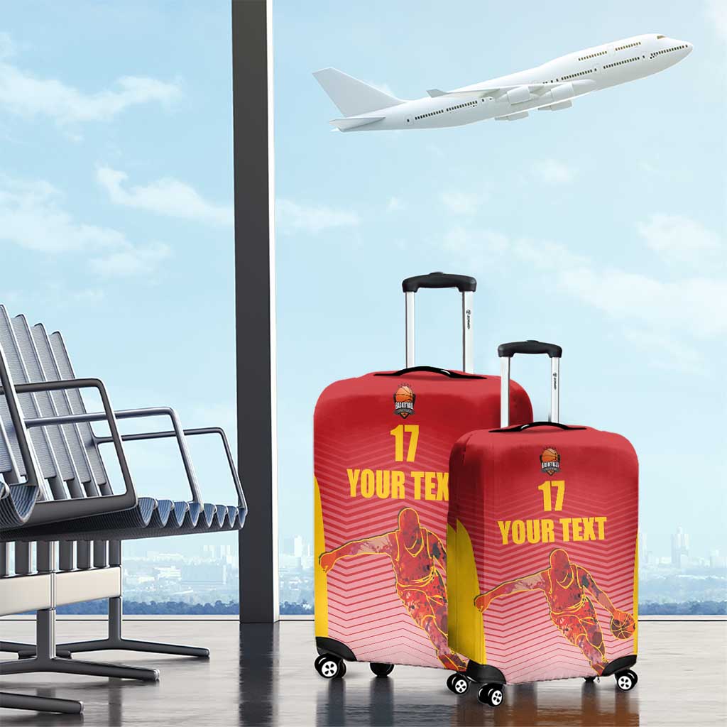 Custom Espana Basketball Spain Luggage Cover Baloncesto Come on La Roja Red Style LT17