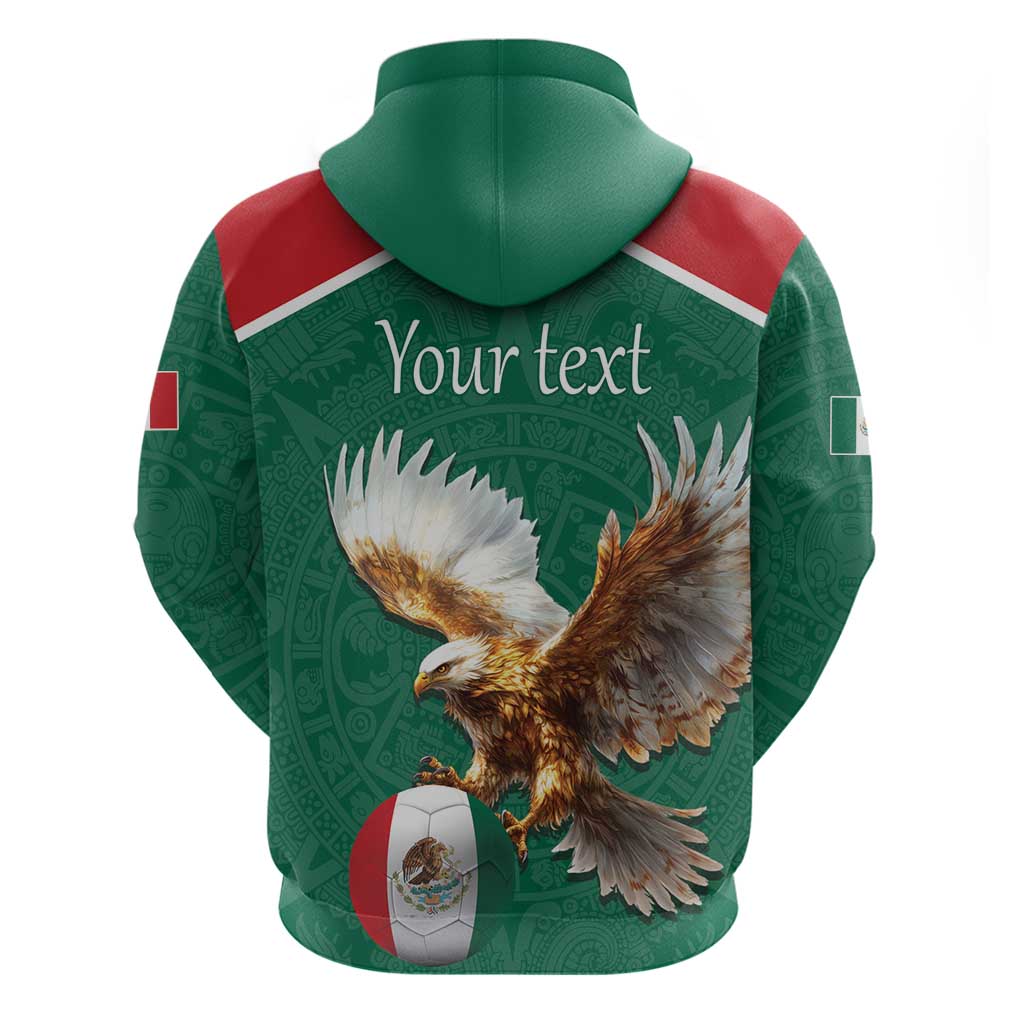 Personalized Viva Mexico Football Hoodie Mexican Eagle Mascot with Sporty Style LT17