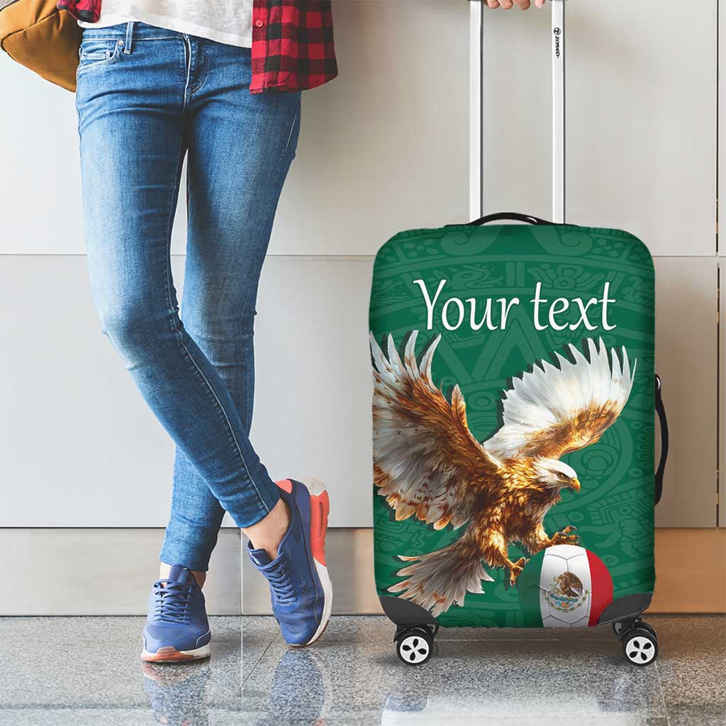 Personalized Viva Mexico Football Luggage Cover Mexican Eagle Mascot with Sporty Style LT17