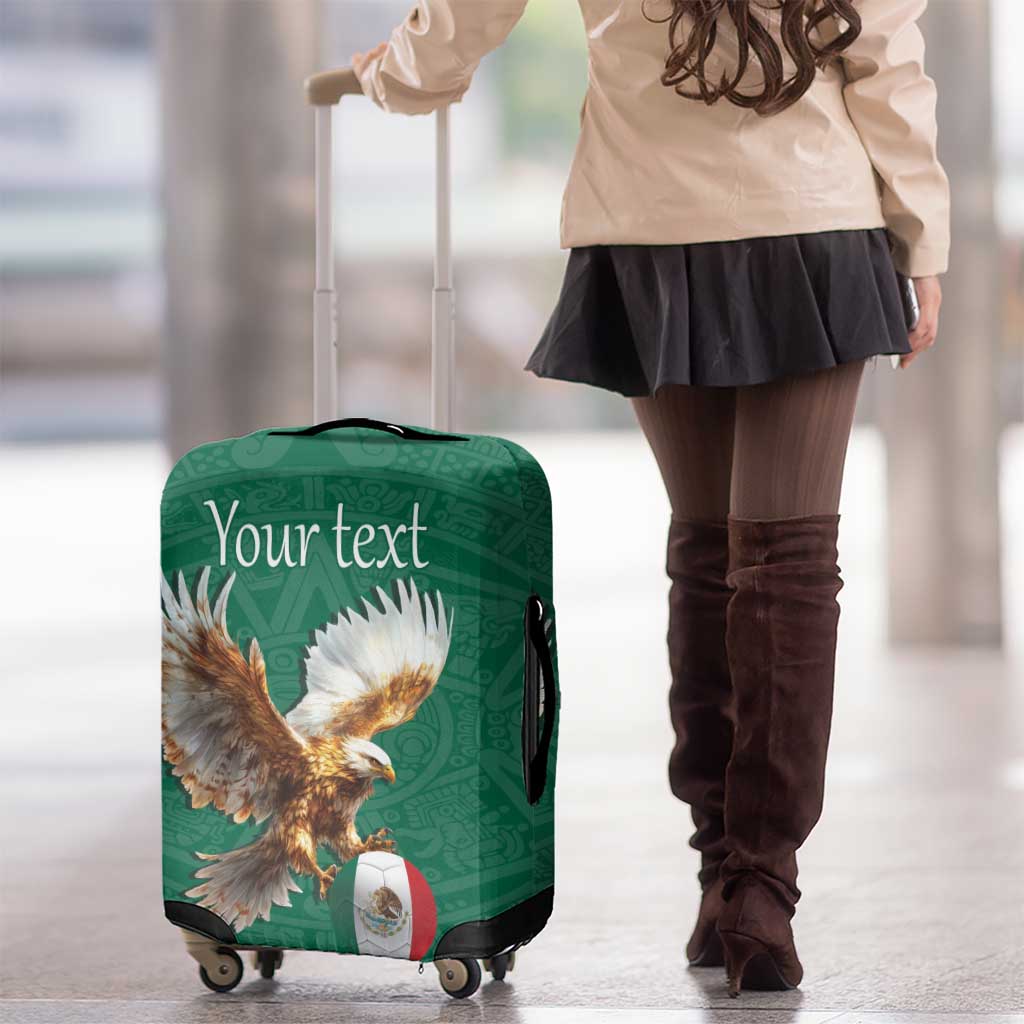 Personalized Viva Mexico Football Luggage Cover Mexican Eagle Mascot with Sporty Style LT17