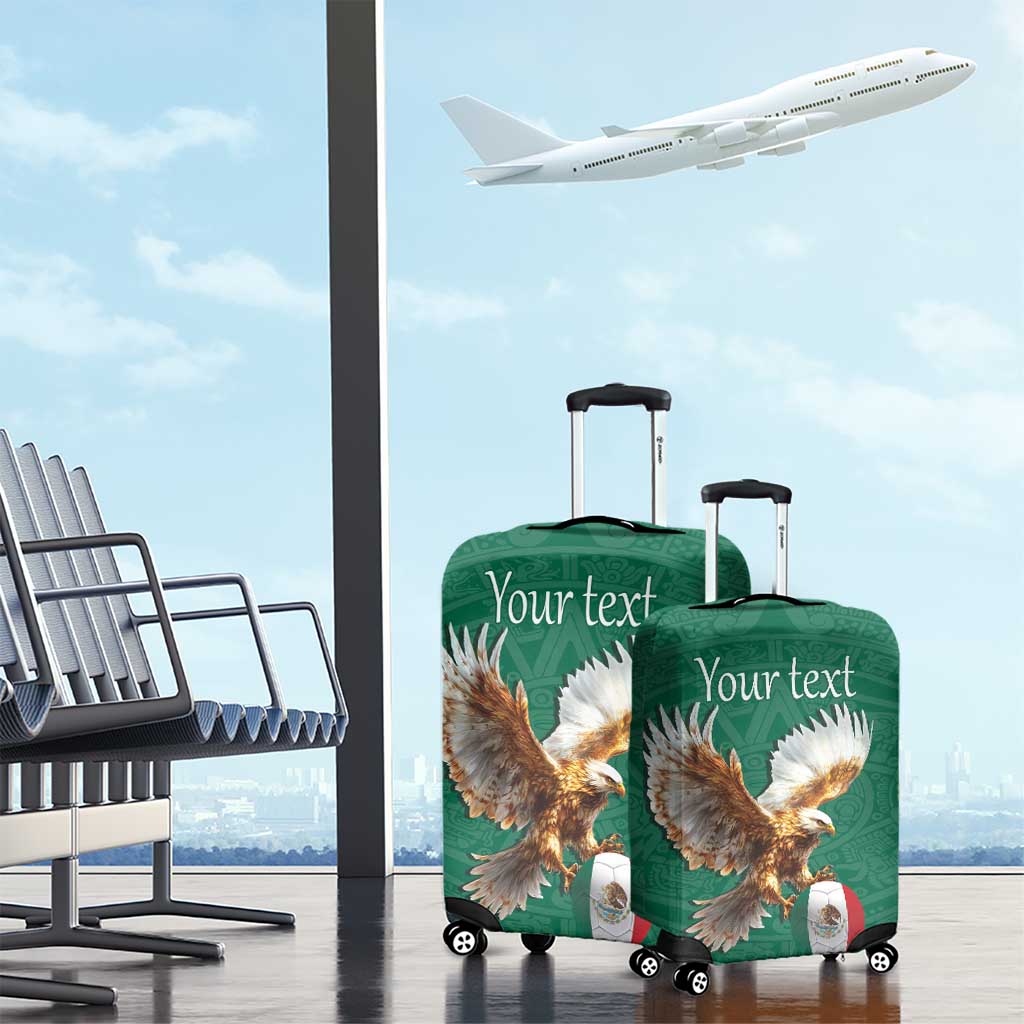 Personalized Viva Mexico Football Luggage Cover Mexican Eagle Mascot with Sporty Style LT17