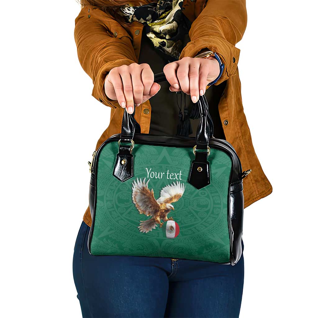 Personalized Viva Mexico Football Shoulder Handbag Mexican Eagle Mascot with Sporty Style LT17