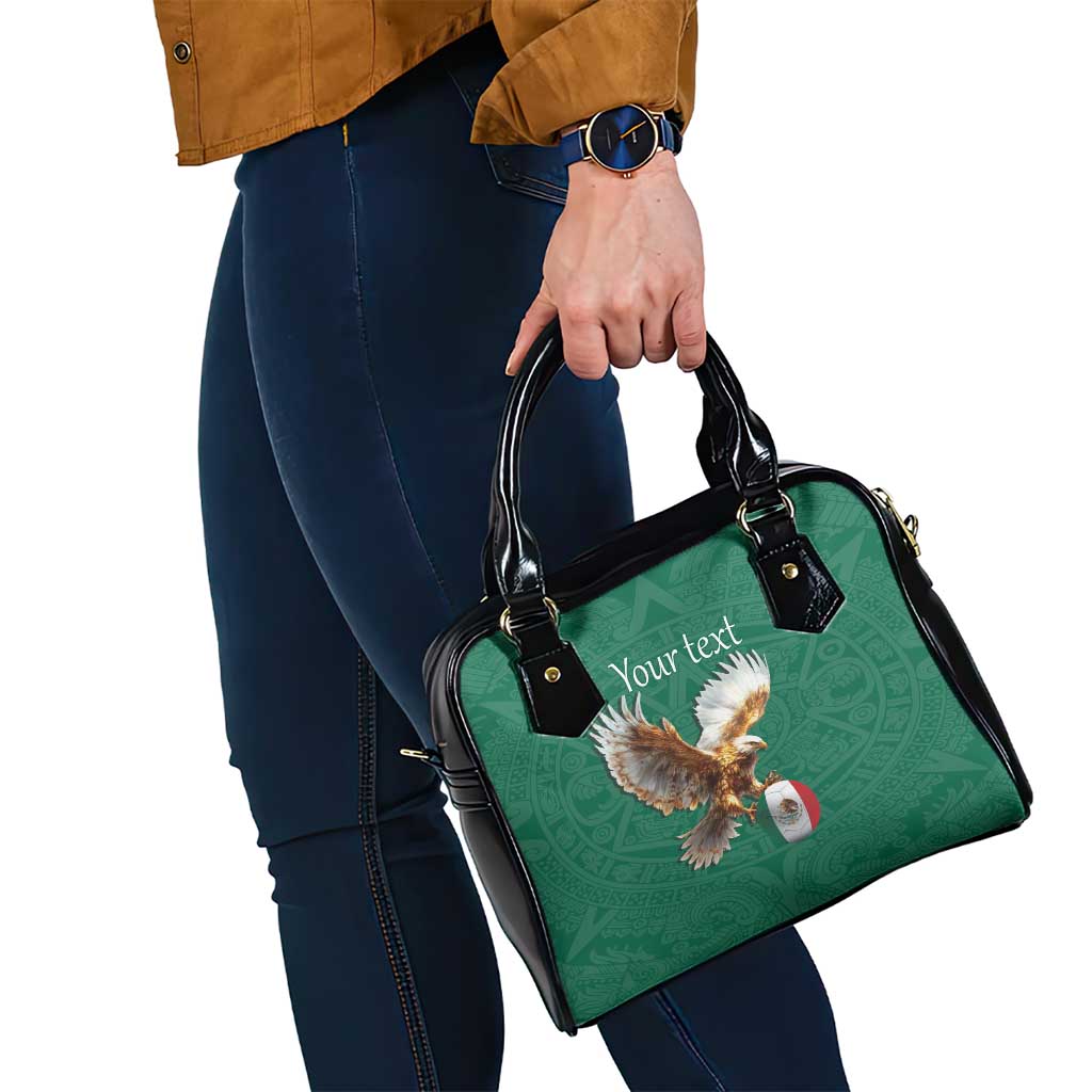 Personalized Viva Mexico Football Shoulder Handbag Mexican Eagle Mascot with Sporty Style LT17