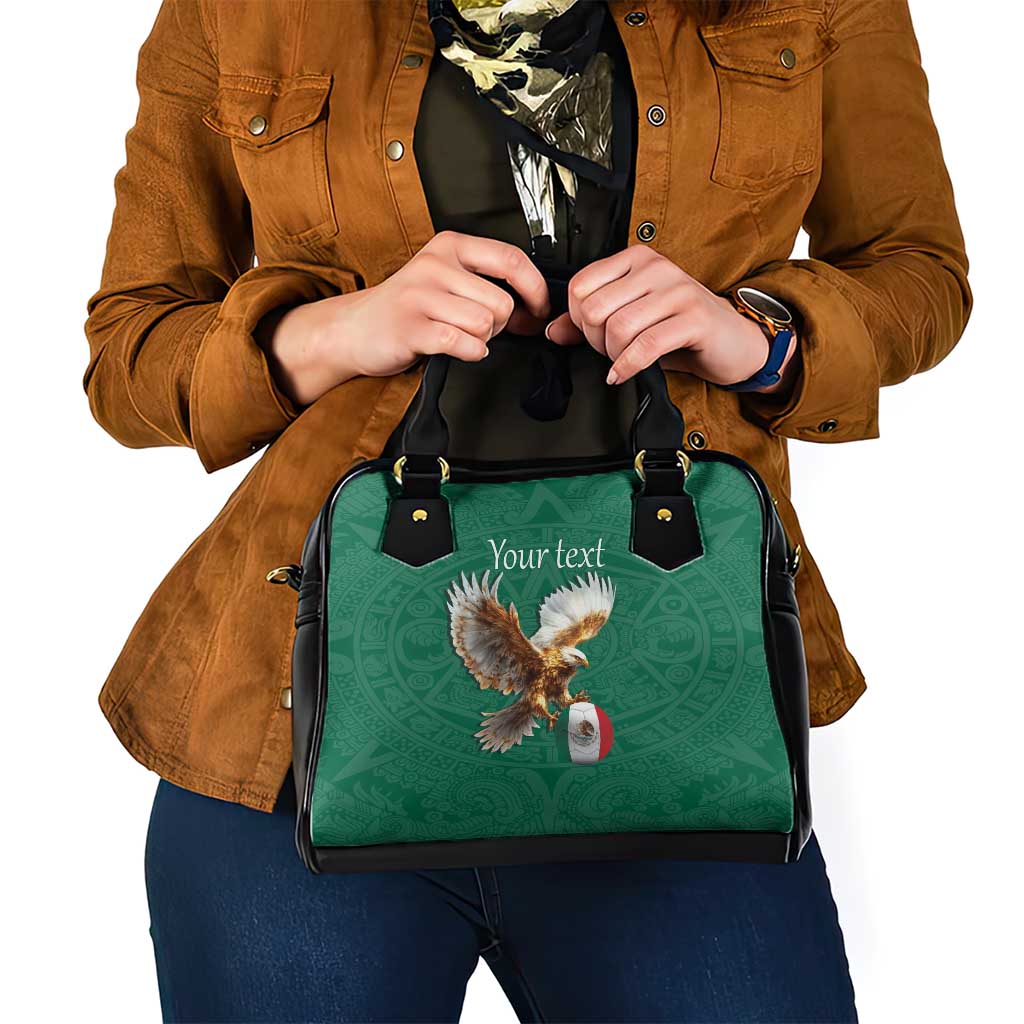 Personalized Viva Mexico Football Shoulder Handbag Mexican Eagle Mascot with Sporty Style LT17