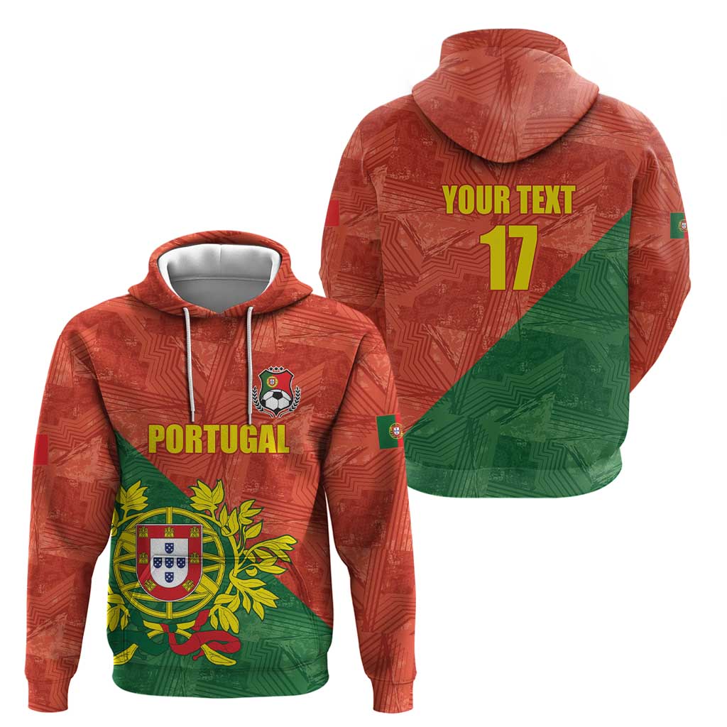 Custom Portugal Football Hoodie Sporty Style LT17