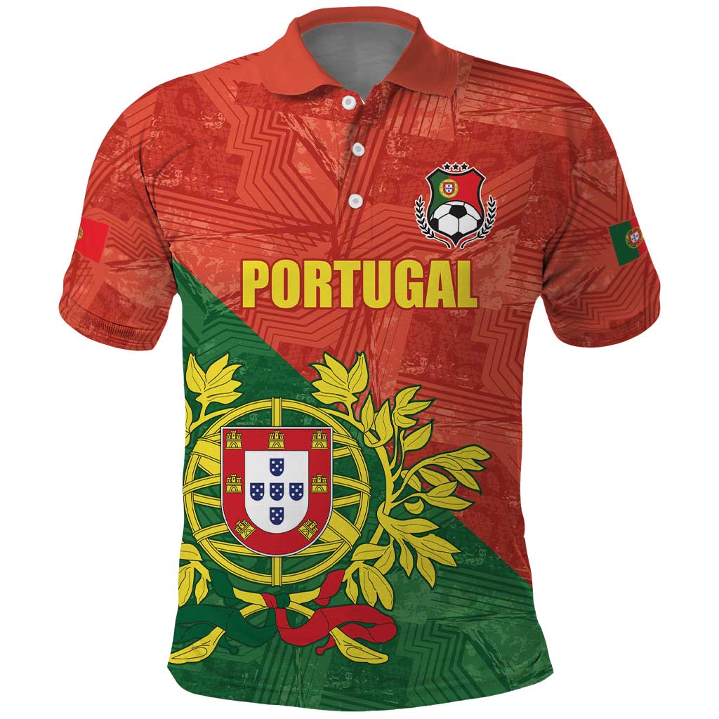 Custom Portugal Football Polo Shirt Sporty Style LT17