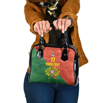 Custom Portugal Football Shoulder Handbag Sporty Style LT17