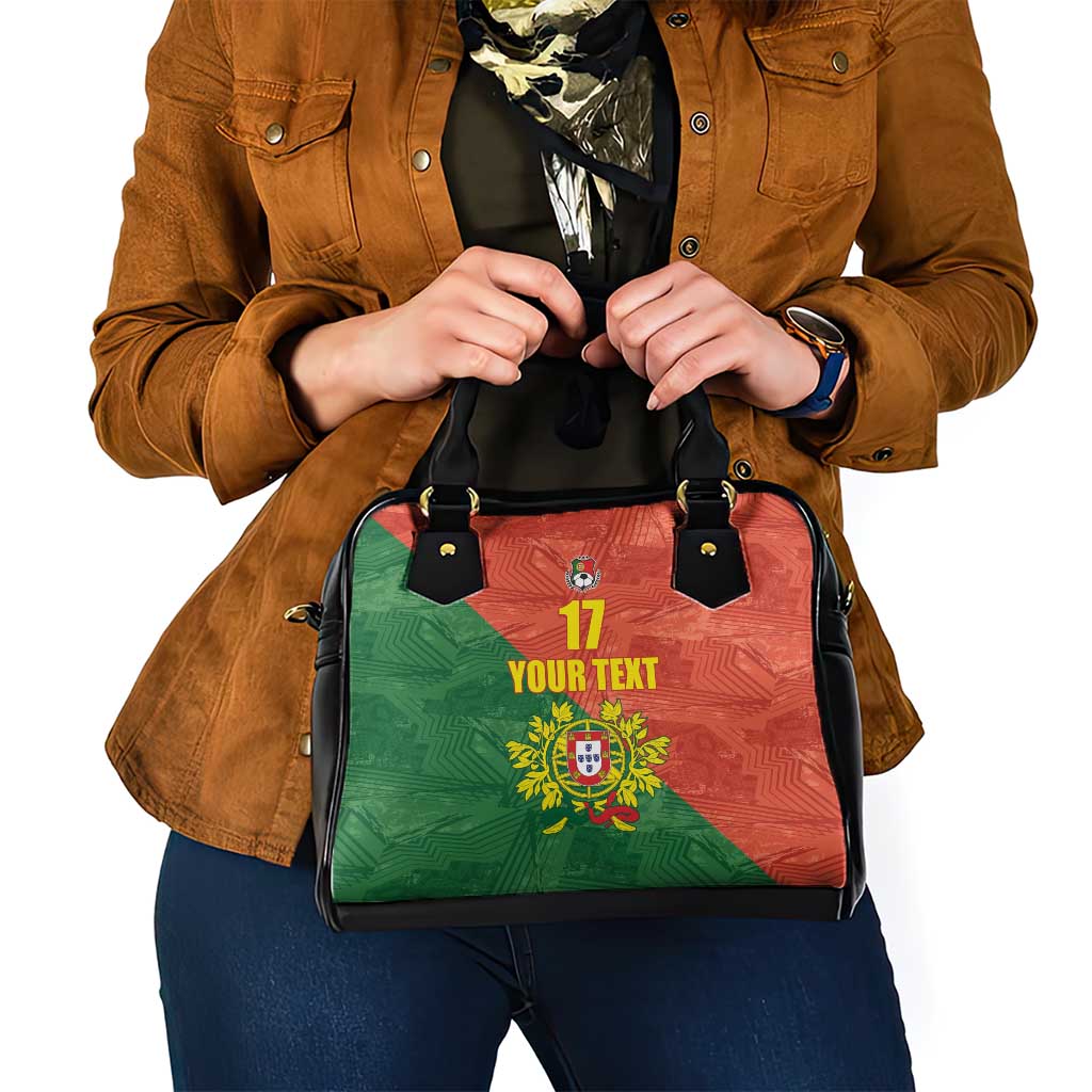 Custom Portugal Football Shoulder Handbag Sporty Style LT17