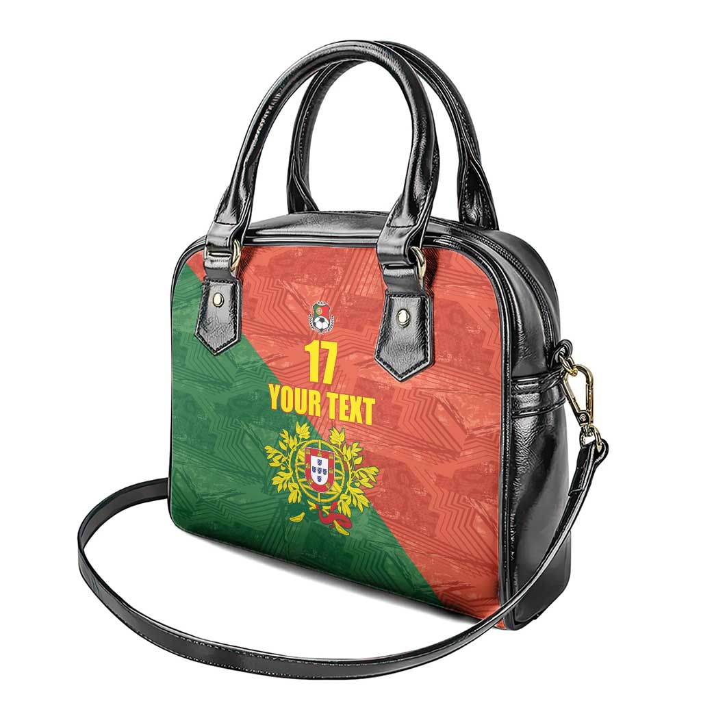 Custom Portugal Football Shoulder Handbag Sporty Style LT17