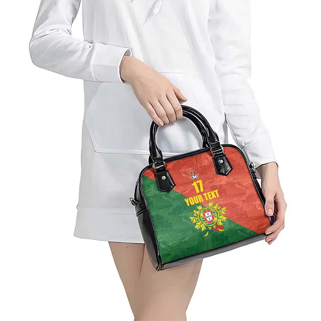 Custom Portugal Football Shoulder Handbag Sporty Style LT17