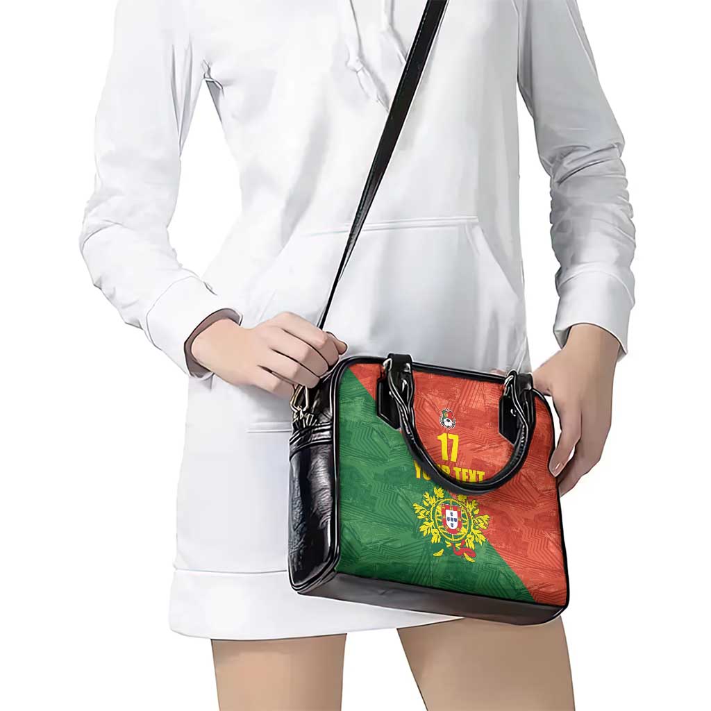 Custom Portugal Football Shoulder Handbag Sporty Style LT17