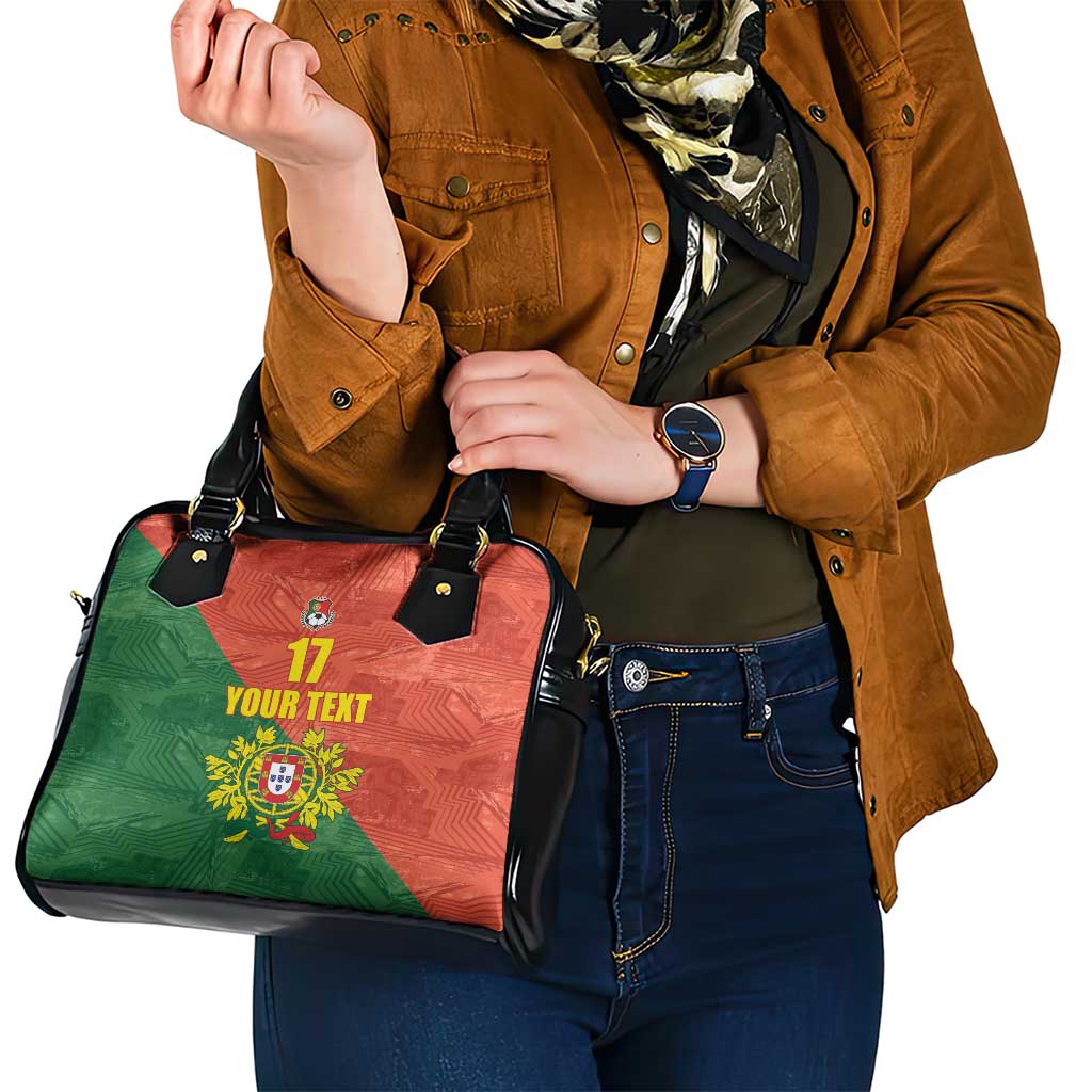 Custom Portugal Football Shoulder Handbag Sporty Style LT17