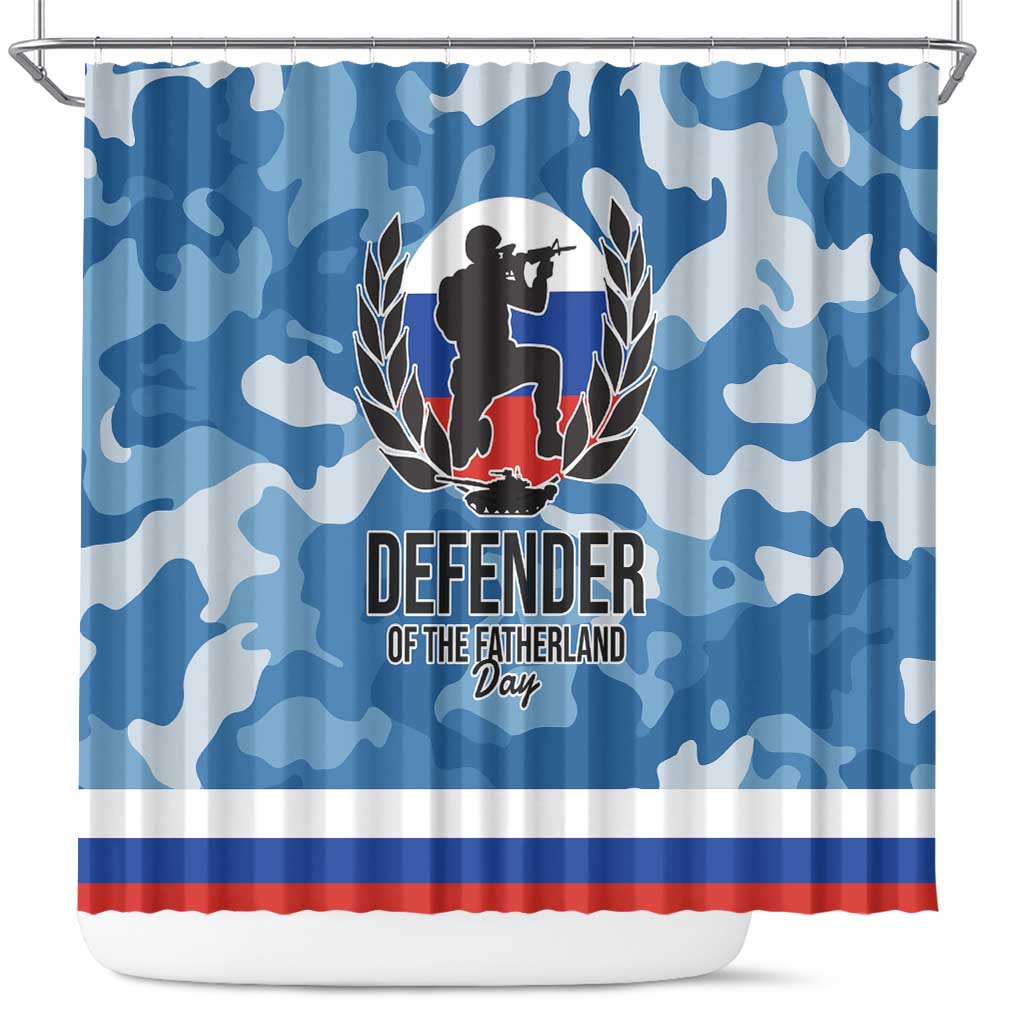 Russia Defender of the Fatherland Day Shower Curtain 23th February LT17
