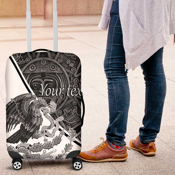 Personalized Mexico Aztec Calendar Luggage Cover Flag and Coat of Arms LT17
