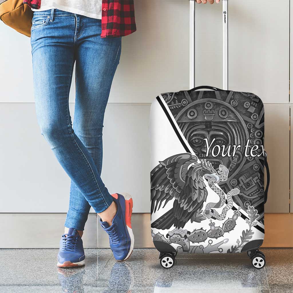 Personalized Mexico Aztec Calendar Luggage Cover Flag and Coat of Arms LT17