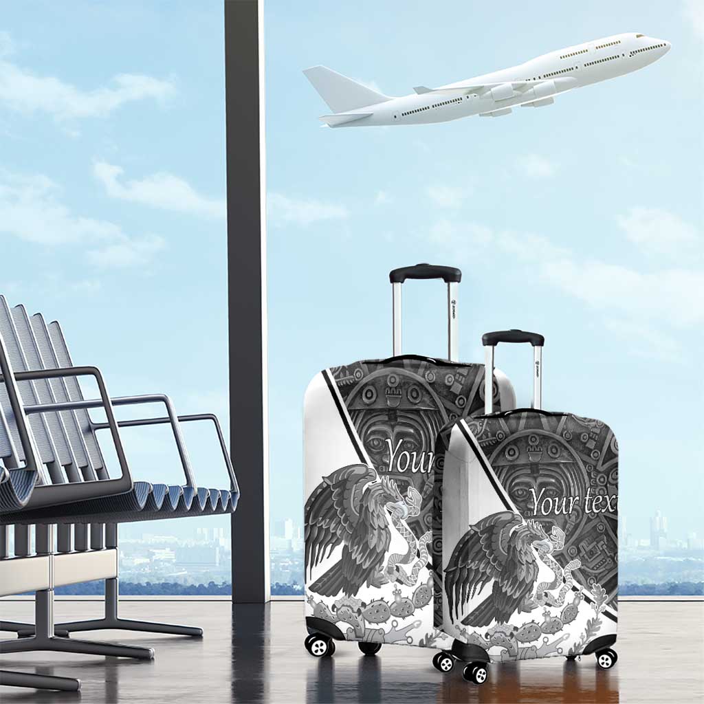 Personalized Mexico Aztec Calendar Luggage Cover Flag and Coat of Arms LT17