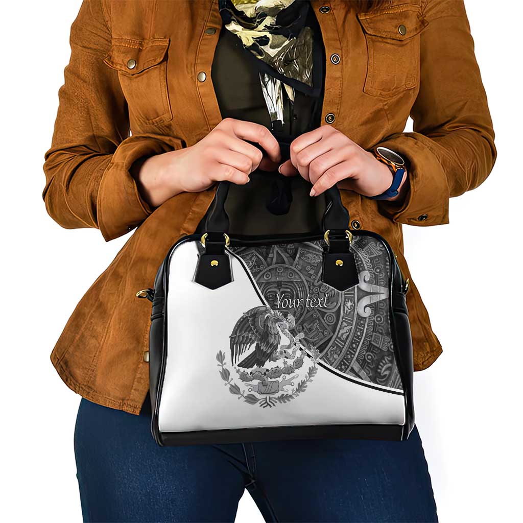 Personalized Mexico Aztec Calendar Shoulder Handbag Flag and Coat of Arms LT17