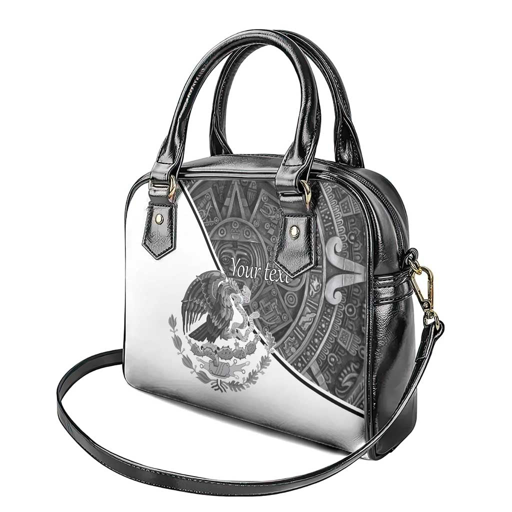 Personalized Mexico Aztec Calendar Shoulder Handbag Flag and Coat of Arms LT17