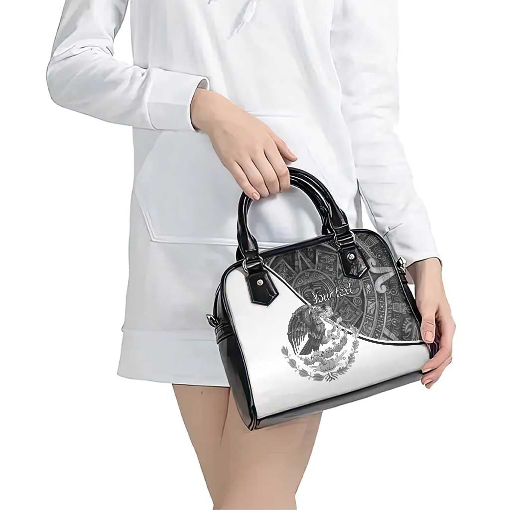 Personalized Mexico Aztec Calendar Shoulder Handbag Flag and Coat of Arms LT17
