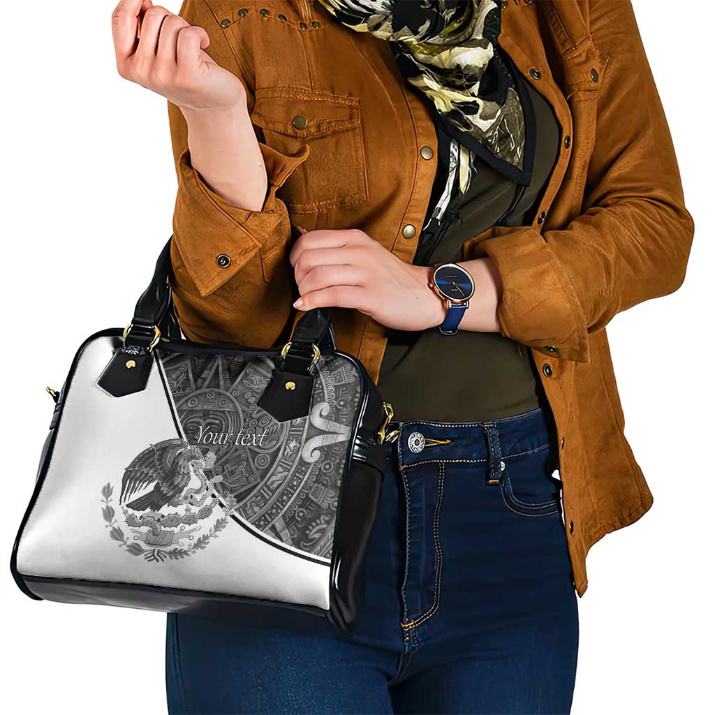 Personalized Mexico Aztec Calendar Shoulder Handbag Flag and Coat of Arms LT17