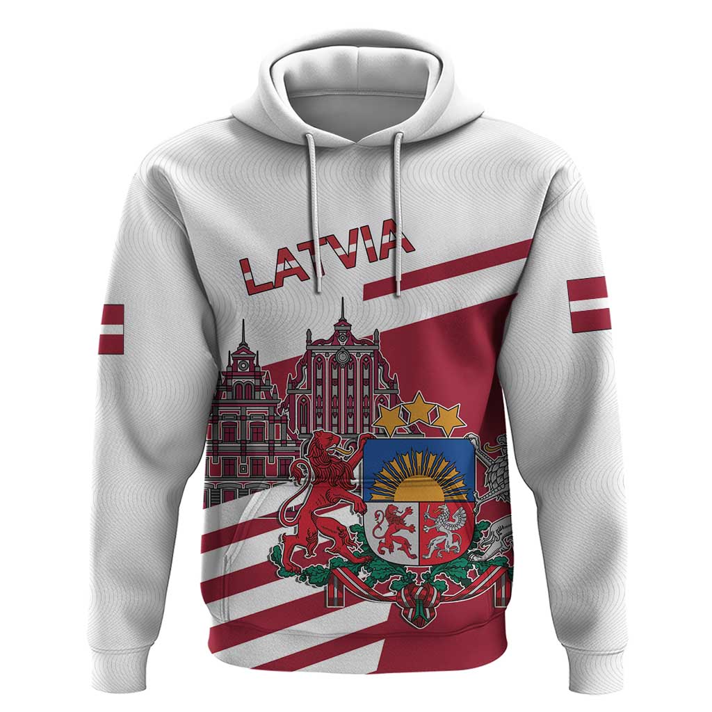 Personalized Riga Town Hall Square Latvia Hoodie Coat of Arms LT17