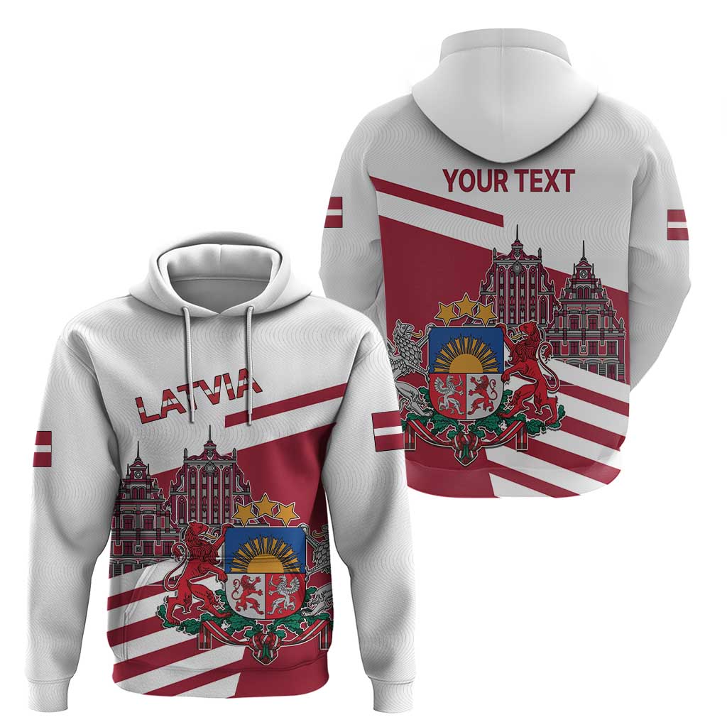 Personalized Riga Town Hall Square Latvia Hoodie Coat of Arms LT17