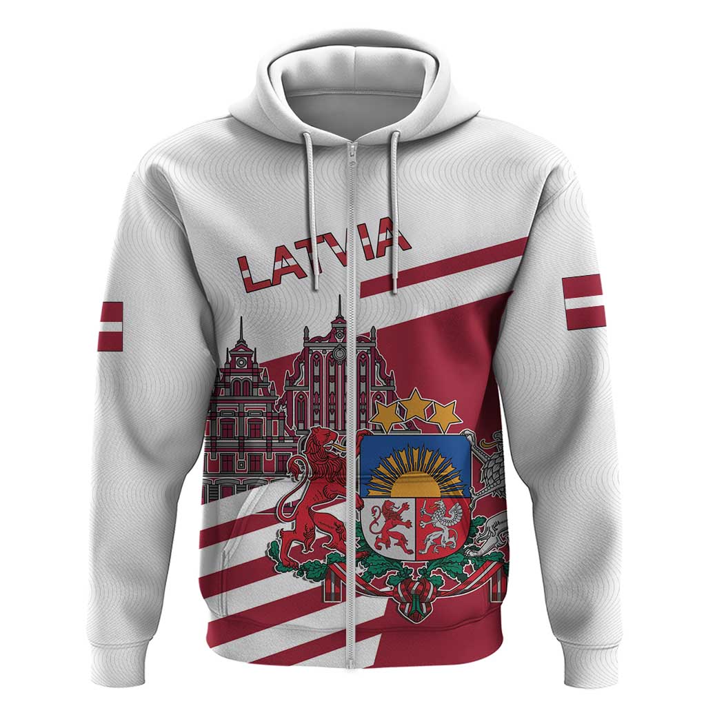 Personalized Riga Town Hall Square Latvia Hoodie Coat of Arms LT17