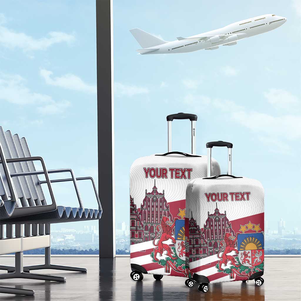 Personalized Riga Town Hall Square Latvia Luggage Cover Coat of Arms LT17