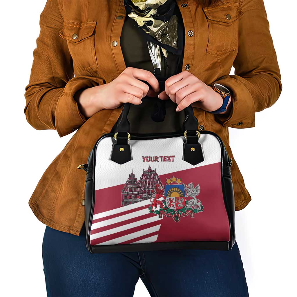 Personalized Riga Town Hall Square Latvia Shoulder Handbag Coat of Arms LT17