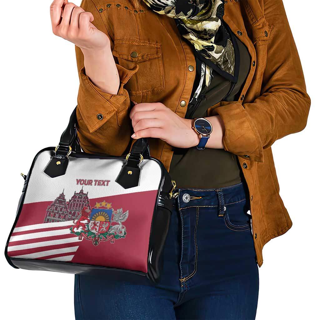 Personalized Riga Town Hall Square Latvia Shoulder Handbag Coat of Arms LT17