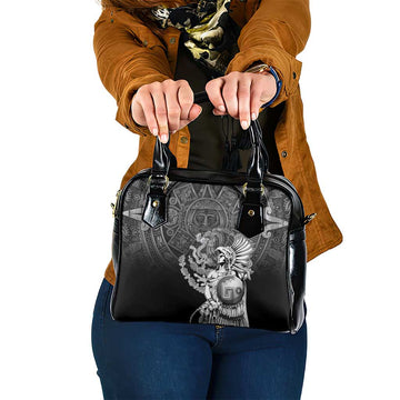 Mexico Aztec Warrior Shoulder Handbag Huitzilopochtli With Aztec Calendar LT17