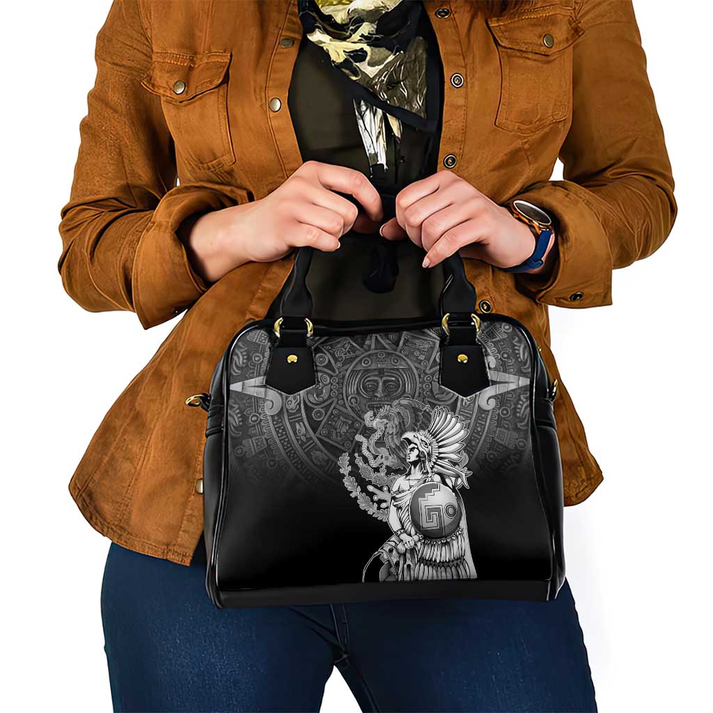 Mexico Aztec Warrior Shoulder Handbag Huitzilopochtli With Aztec Calendar LT17