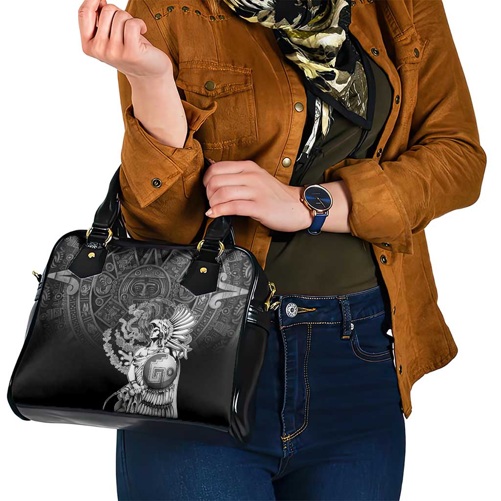 Mexico Aztec Warrior Shoulder Handbag Huitzilopochtli With Aztec Calendar LT17