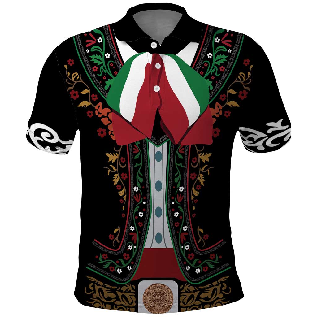 Mexico Cinco de Mayo Polo Shirt Charro Suit Style LT17