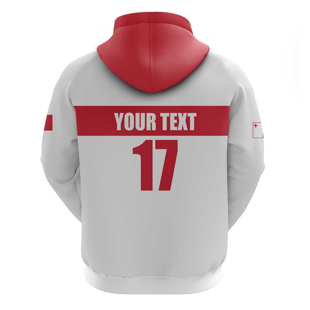 Custom Malta Rugby Hoodie Maltese Cross LT17