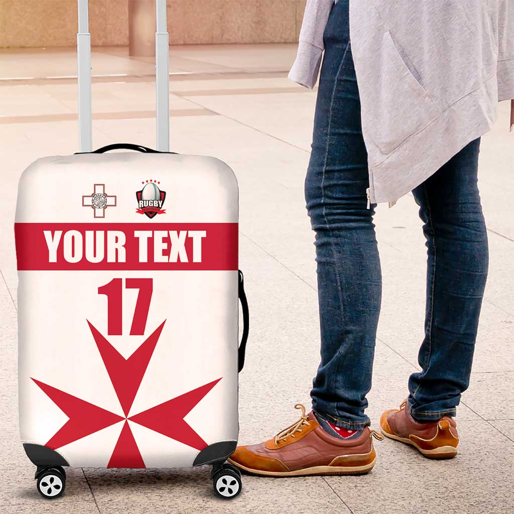 Custom Malta Rugby Luggage Cover Maltese Cross LT17