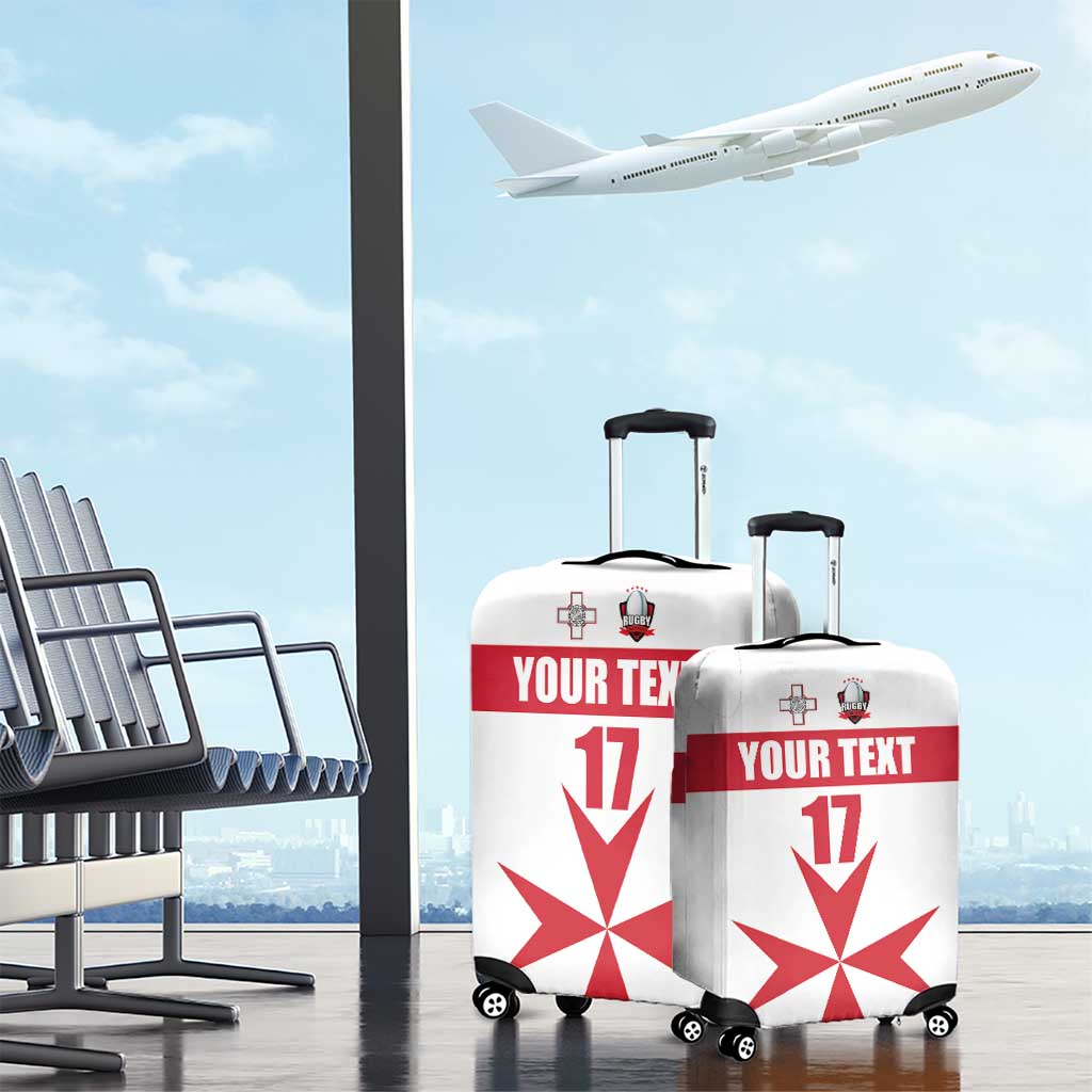 Custom Malta Rugby Luggage Cover Maltese Cross LT17