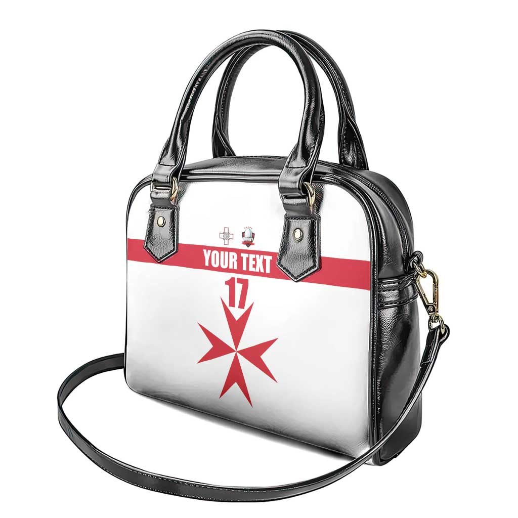Custom Malta Rugby Shoulder Handbag Maltese Cross LT17