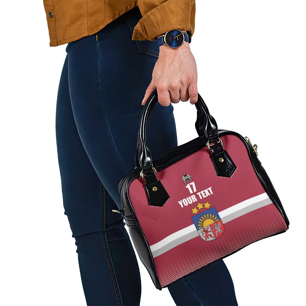 Custom Latvia Ice Hockey Champions Shoulder Handbag Come on Latvija Red style LT17
