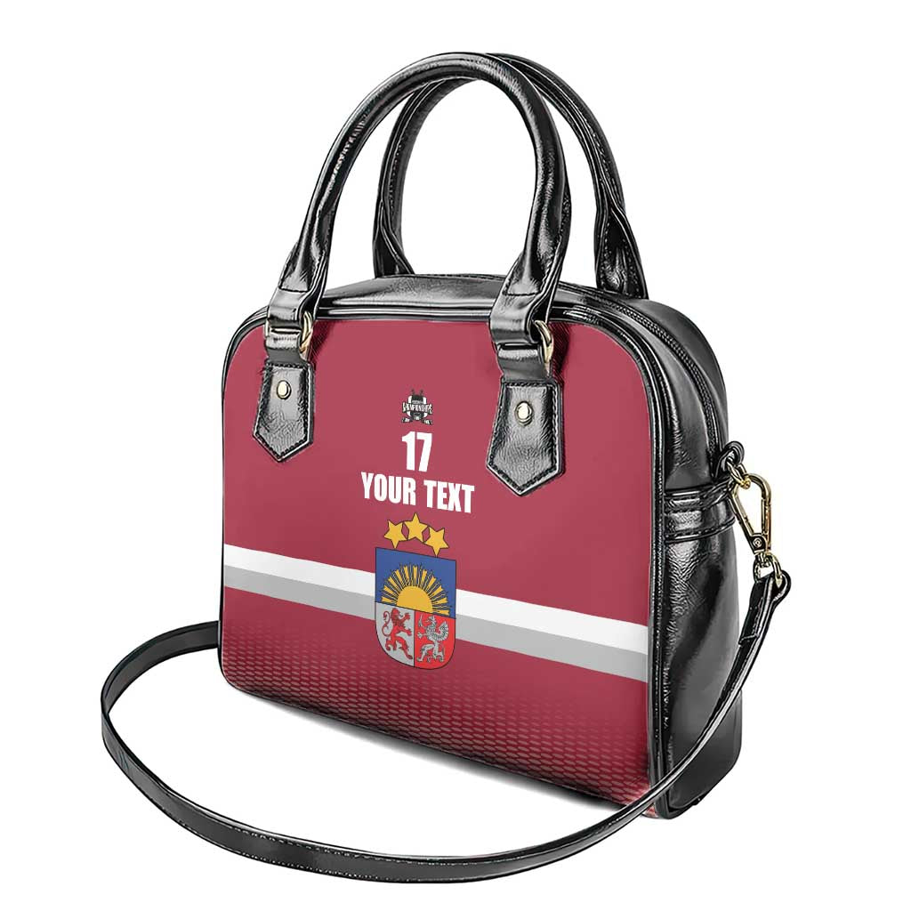 Custom Latvia Ice Hockey Champions Shoulder Handbag Come on Latvija Red style LT17