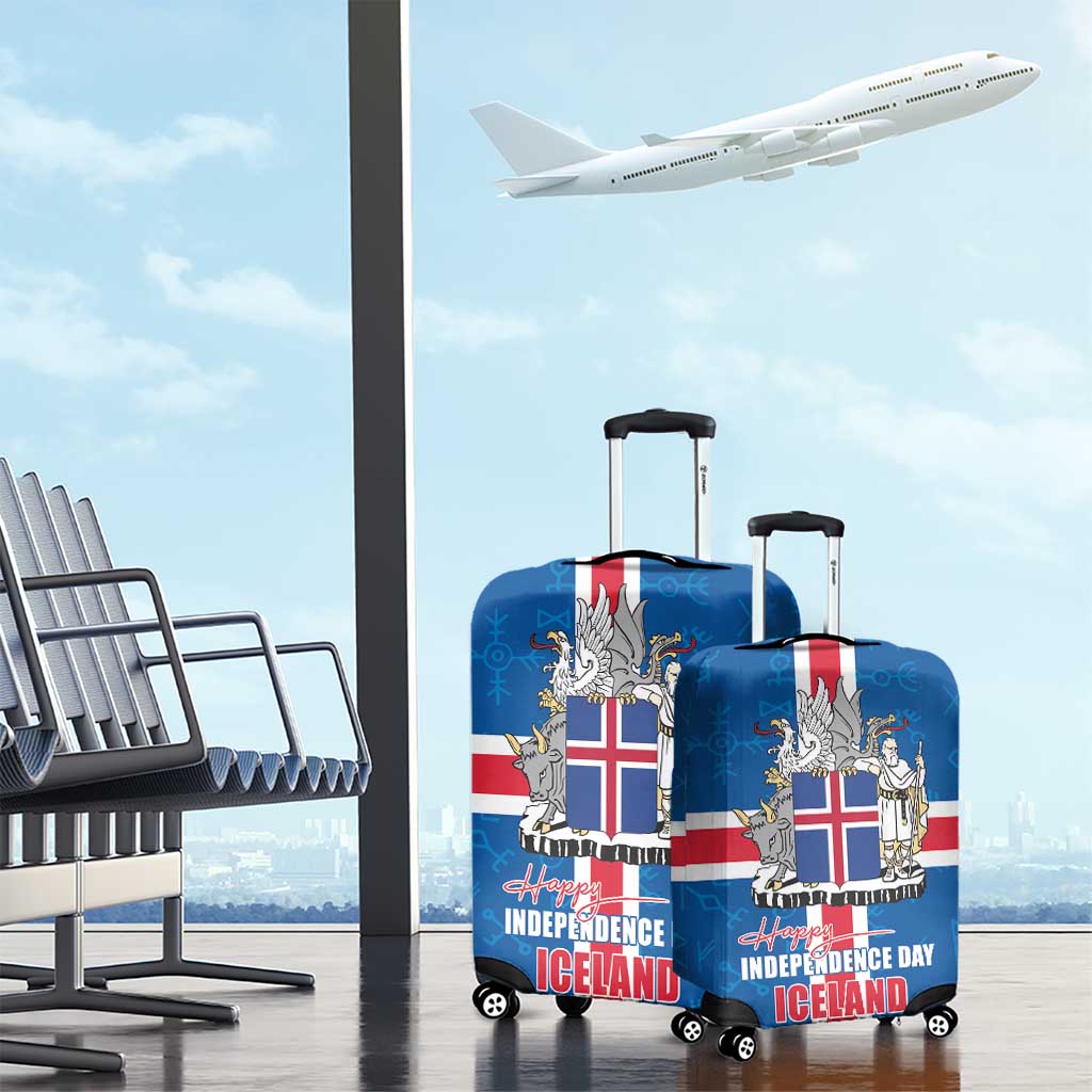 Iceland Icelandic National Day Luggage Cover Happy 81th Anniversary LT17