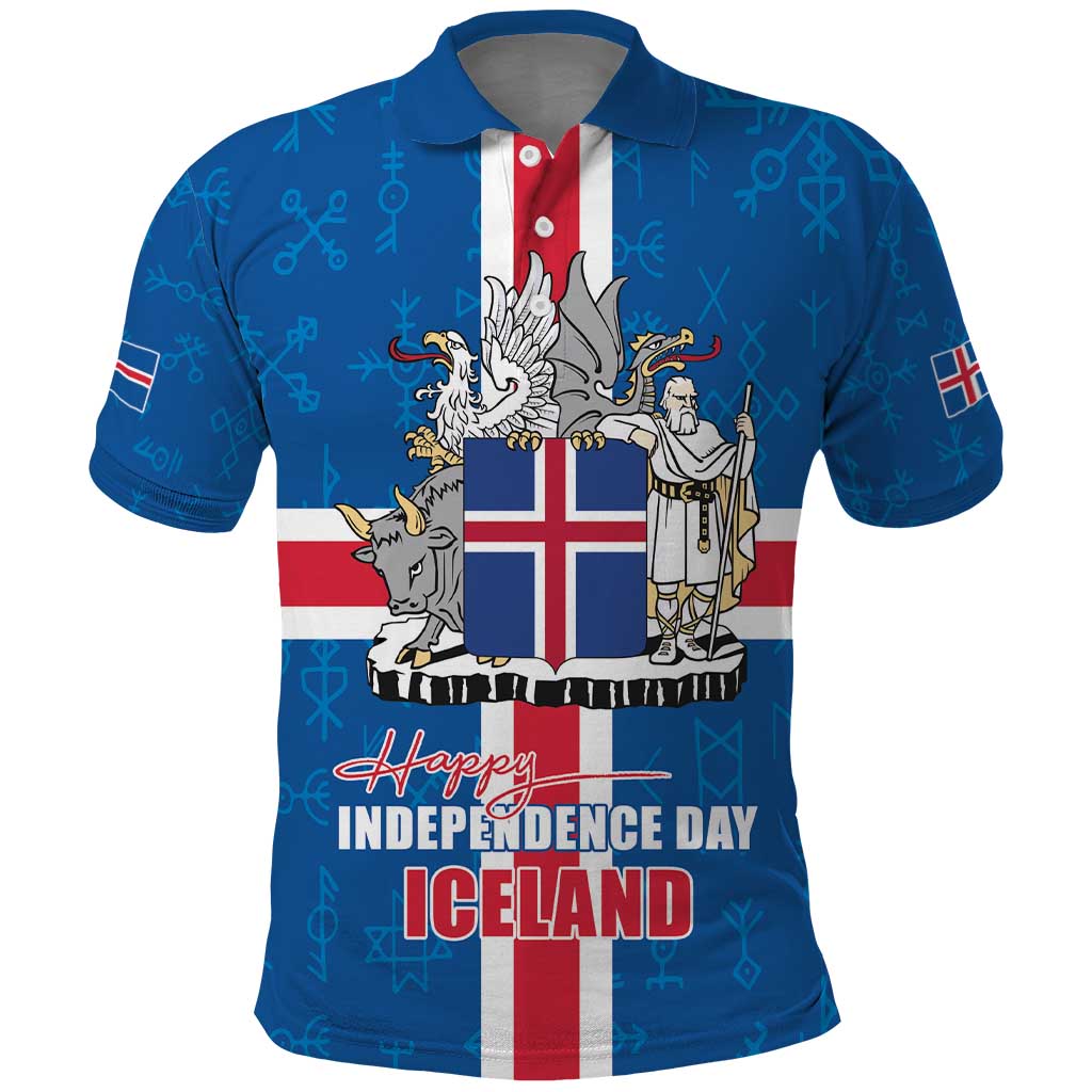 Iceland Icelandic National Day Polo Shirt Happy 81th Anniversary LT17