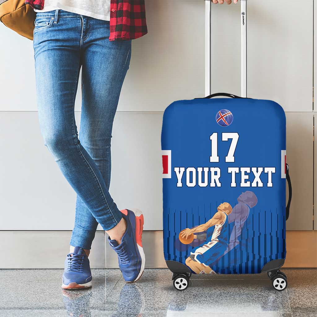 Iceland Basketball Custom Luggage Cover Blue Style LT17