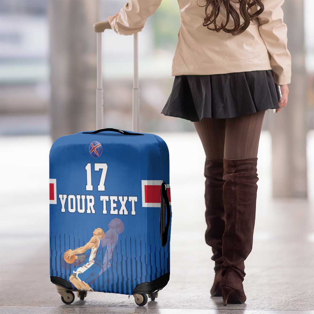 Iceland Basketball Custom Luggage Cover Blue Style LT17