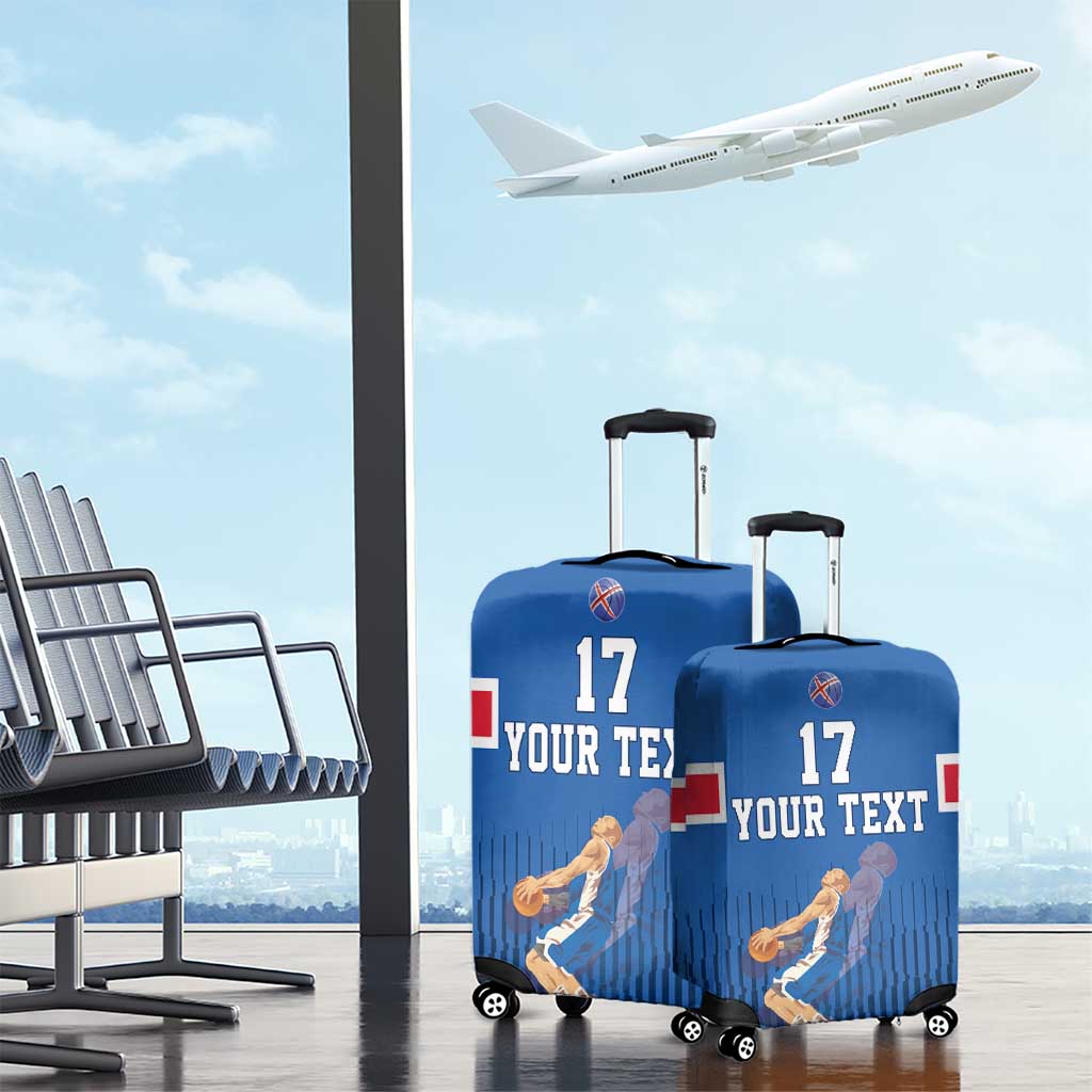 Iceland Basketball Custom Luggage Cover Blue Style LT17