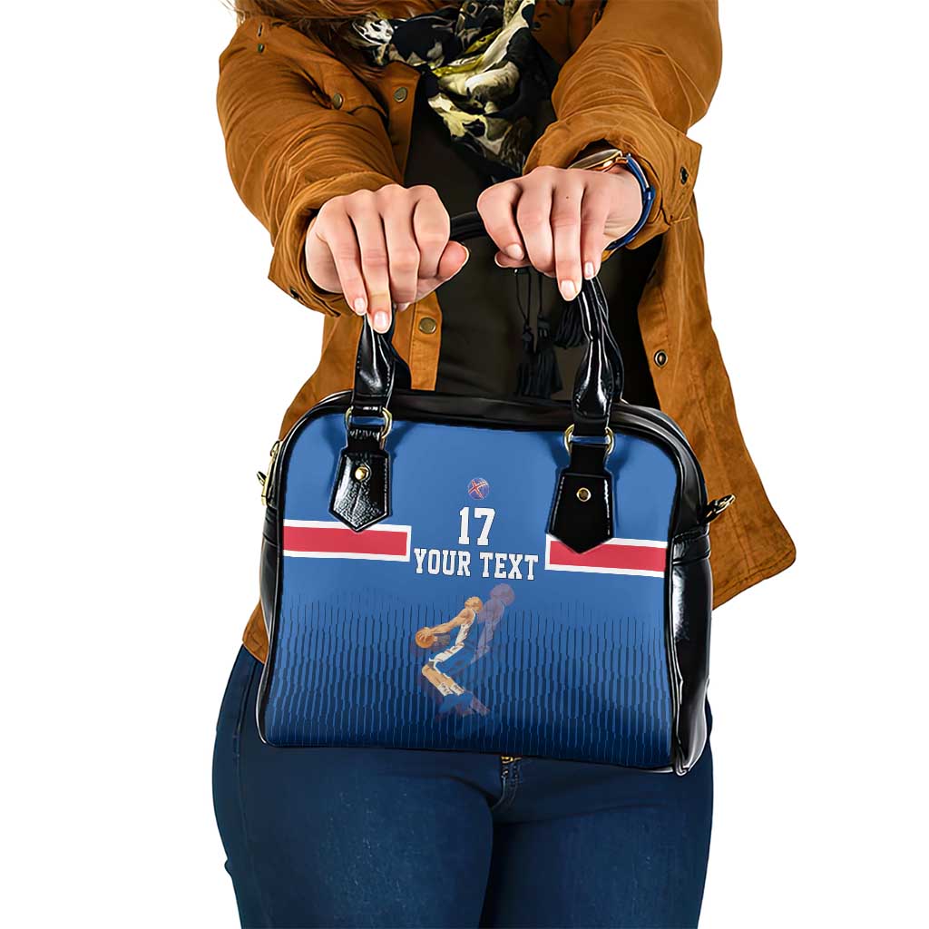 Iceland Basketball Custom Shoulder Handbag Blue Style LT17