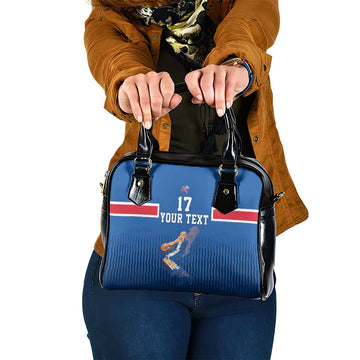 Iceland Basketball Custom Shoulder Handbag Blue Style LT17