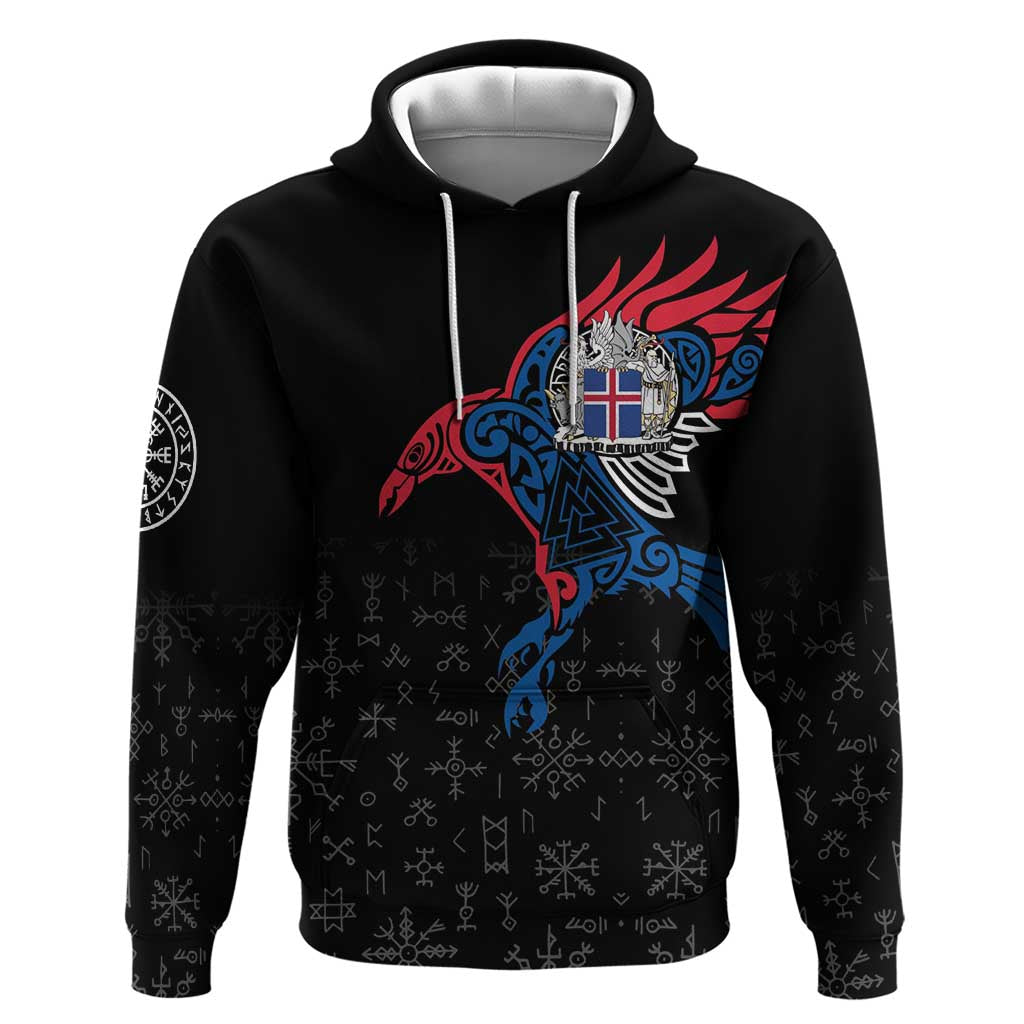 Iceland Viking Culture Hoodie Norse Mythology Raven Tattoo LT17
