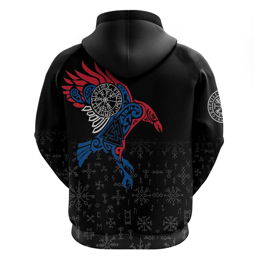 Iceland Viking Culture Hoodie Norse Mythology Raven Tattoo LT17